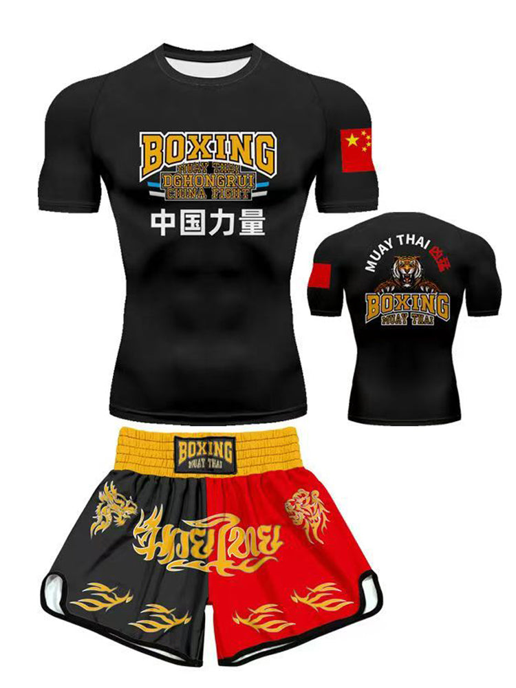 Customized Clothes for Sanda Boxing Fighting Suit Fight Suit Clothes Muay Thai Shorts Boys and Girls Martial Arts Training Clothing