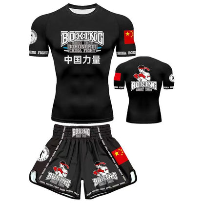 Customized Clothes for Sanda Boxing Fighting Suit Fight Suit Clothes Muay Thai Shorts Boys and Girls Martial Arts Training Clothing