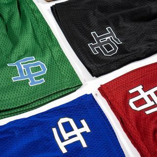 American Style Basketball Shorts IP Casual Sports Mesh Shorts Men Knee-Length Basketball Running Training Fitness Pants SURPHY