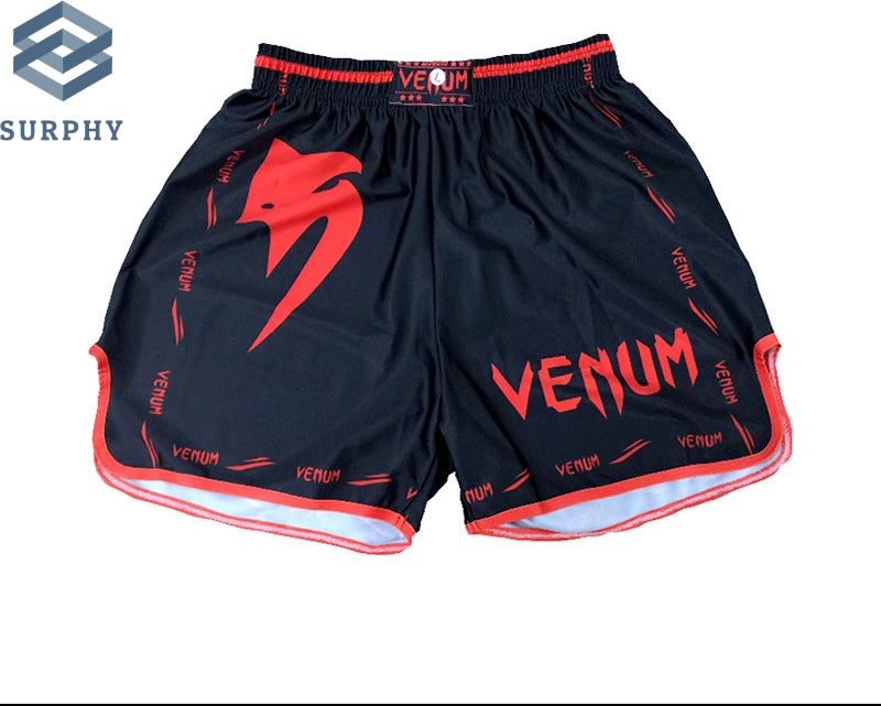 Venom Training Suit UFC Set Men's Boxing Compression Quick-Dry Clothing Muay Thai Fighting Short Sleeve Shorts Gym Combat