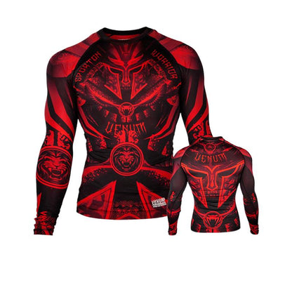 Boxing Shirt Muay Thai Tight Long Sleeve Fitness Training Combat Running Fighting T-Shirt Martial Arts Sportswear Venom Top