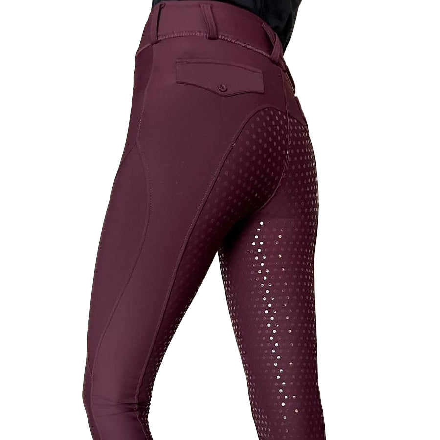 Full-Seat Silicone Women's Spring, Summer and Autumn Anti-Pilling Non-Slip Outdoor Jodhpurs Tight Equestrian Pants SURPHY