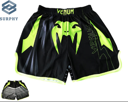 Venom Training Suit UFC Set Men's Boxing Compression Quick-Dry Clothing Muay Thai Fighting Short Sleeve Shorts Gym Combat