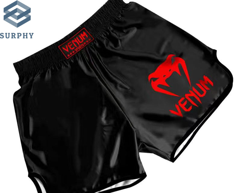 Venom Training Suit UFC Set Men's Boxing Compression Quick-Dry Clothing Muay Thai Fighting Short Sleeve Shorts Gym Combat