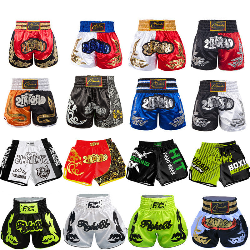 Boxing Pants Sanda Training Fight Shorts Muay Thai Pants Combat Sanda Summer Training Boxing Shorts Wholesale