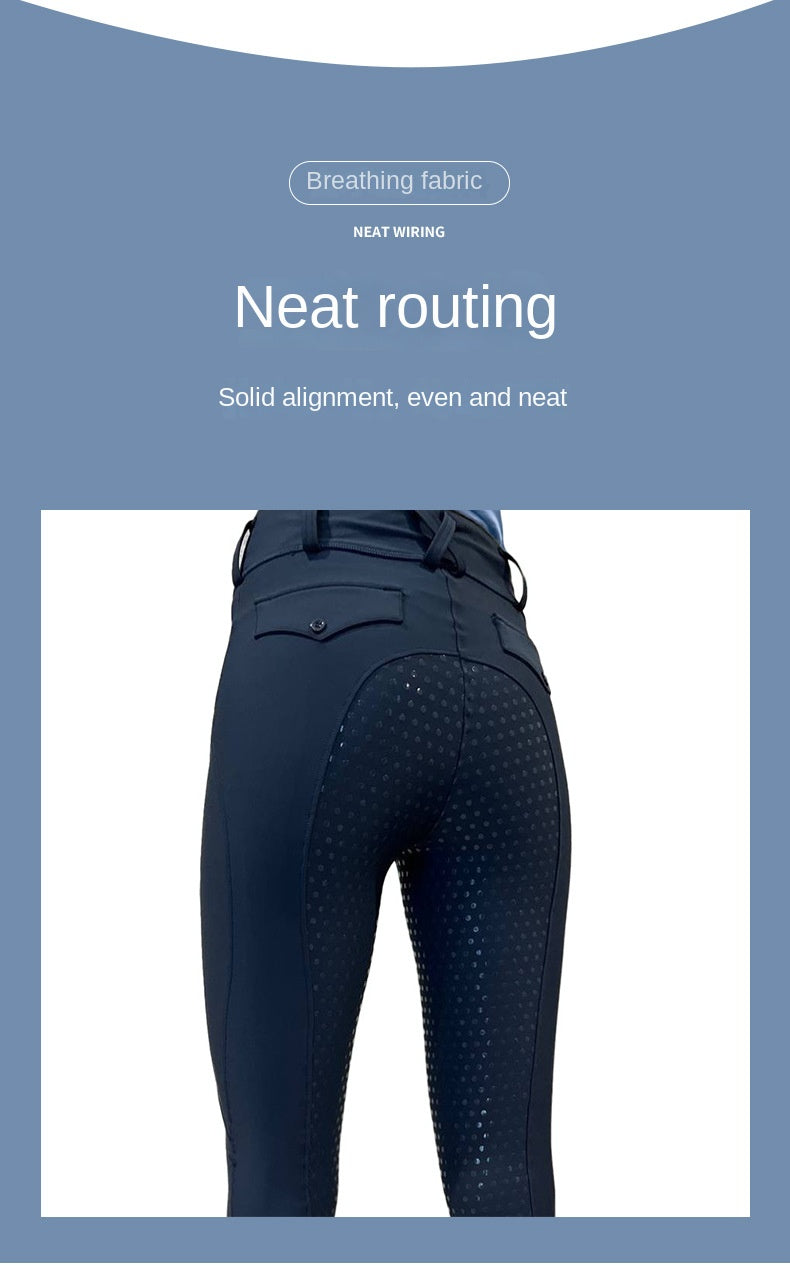 Full-Seat Silicone Women's Spring, Summer and Autumn Anti-Pilling Non-Slip Outdoor Jodhpurs Tight Equestrian Pants SURPHY