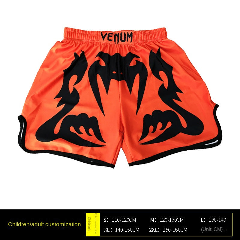 Venom Training Suit UFC Set Men's Boxing Compression Quick-Dry Clothing Muay Thai Fighting Short Sleeve Shorts Gym Combat