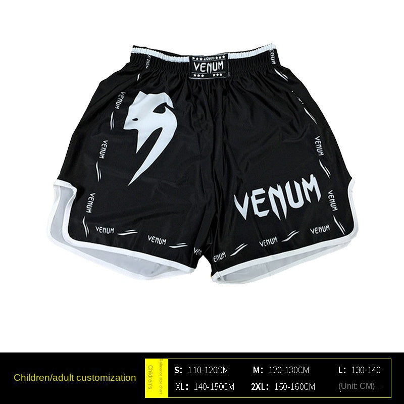 Venom Training Suit UFC Set Men's Boxing Compression Quick-Dry Clothing Muay Thai Fighting Short Sleeve Shorts Gym Combat