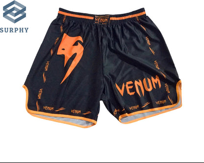 Venom Training Suit UFC Set Men's Boxing Compression Quick-Dry Clothing Muay Thai Fighting Short Sleeve Shorts Gym Combat