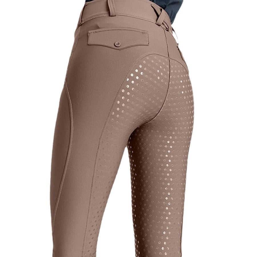 Full-Seat Silicone Women's Spring, Summer and Autumn Anti-Pilling Non-Slip Outdoor Jodhpurs Tight Equestrian Pants SURPHY