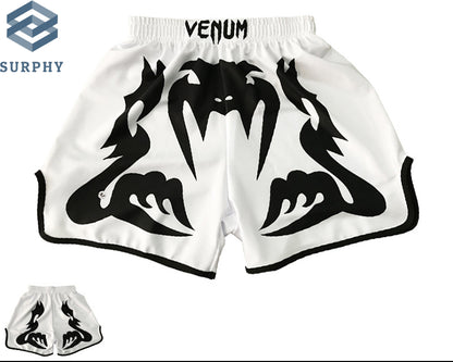 Venom Training Suit UFC Set Men's Boxing Compression Quick-Dry Clothing Muay Thai Fighting Short Sleeve Shorts Gym Combat