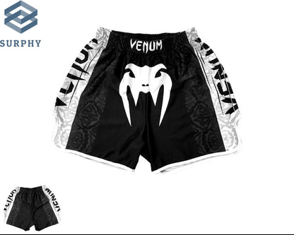 Venom Training Suit UFC Set Men's Boxing Compression Quick-Dry Clothing Muay Thai Fighting Short Sleeve Shorts Gym Combat