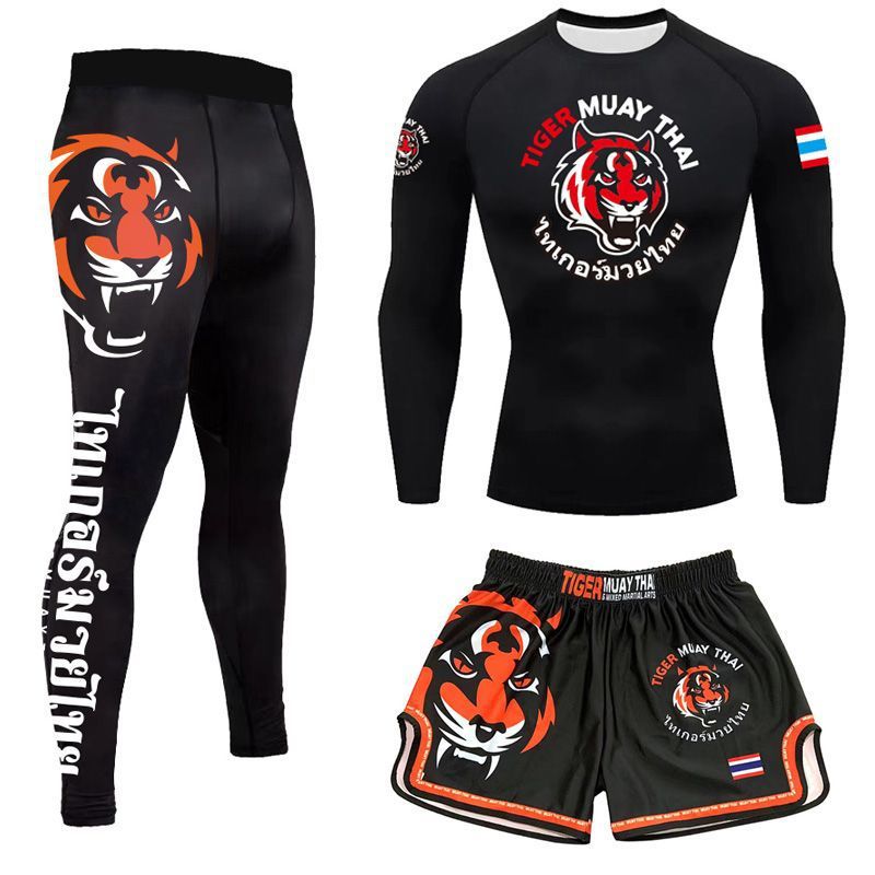 Full body custom boxing training suits, duye Muay Thai fighting suits, men's and women's three-piece sanda fighting suits, children's show SURPHY