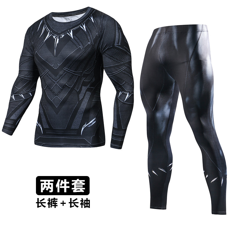 Gym Wear Men's Sportswear Suit Quick Dry Suit Athletic Tights Two or Three Piece Set - SURPHY