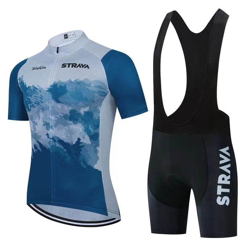 STRAVA New Hot Selling Summer Cycling Wear Short Sleeve Set Men's And Women's Bikes, Road Bikes, Mountain Bike Sportswear SURPHY