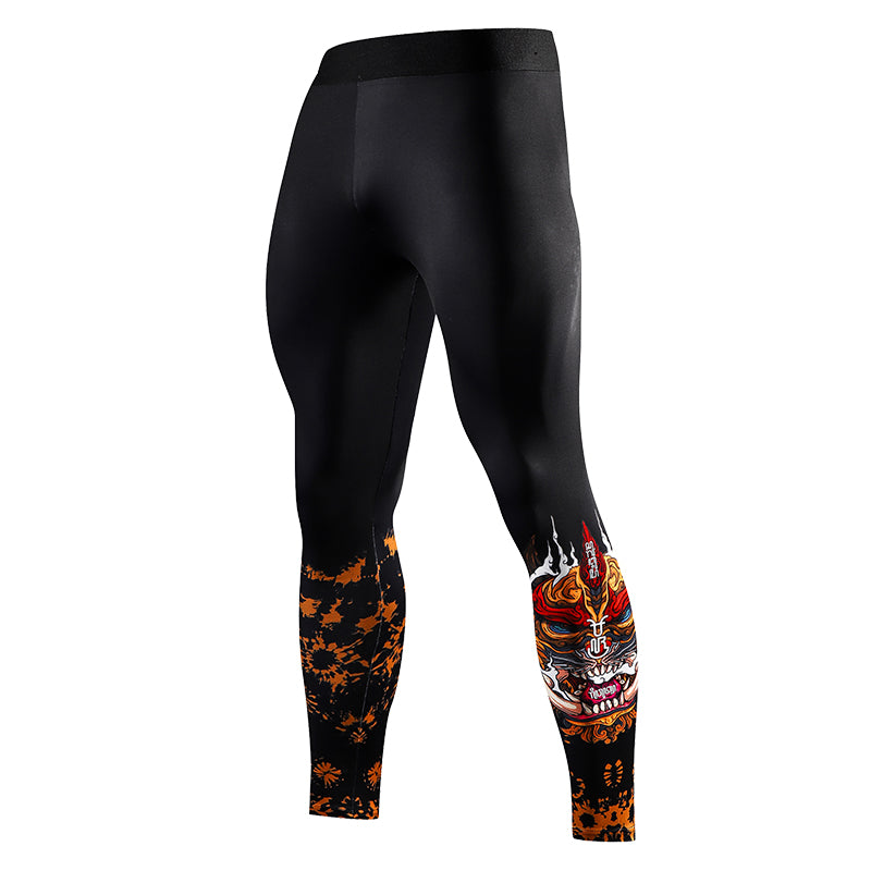 Leggings, men's fitness, yoga trousers, quick dry training, running sports, high compression, basketball, sweat-wicking leggings - SURPHY