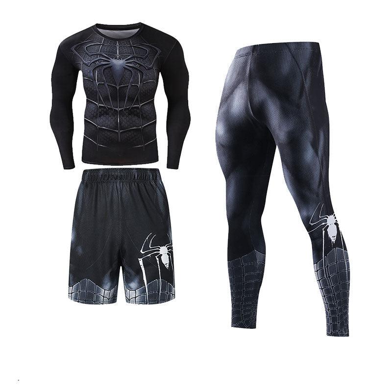 Gym Wear Men's Sportswear Suit Quick Dry Suit Athletic Tights Two or Three Piece Set - SURPHY