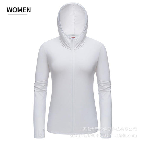 Sunscreen clothing women's new sun-protective clothing summer ice silk thin anti-ultraviolet fishing clothing outdoor sports skin clothing - SURPHY