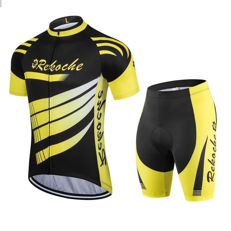 Summer cycling suit short-sleeved suit men's and women's mountain road bike shirt breathable quick-drying car underwear sunscreen slim - SURPHY