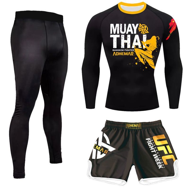 Full body custom boxing training suits, duye Muay Thai fighting suits, men's and women's three-piece sanda fighting suits, children's show SURPHY