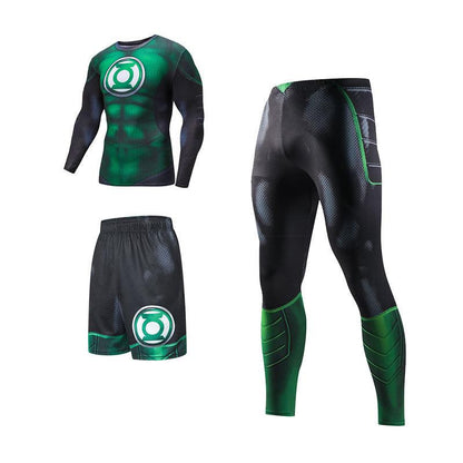 Gym Wear Men's Sportswear Suit Quick Dry Suit Athletic Tights Two or Three Piece Set - SURPHY