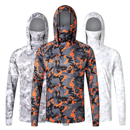 Outdoor sun-protective clothing, summer breathable sunshade sun-protective clothing, UV protection, camouflage, light fishing clothing, lure fishing clothing SURPHY