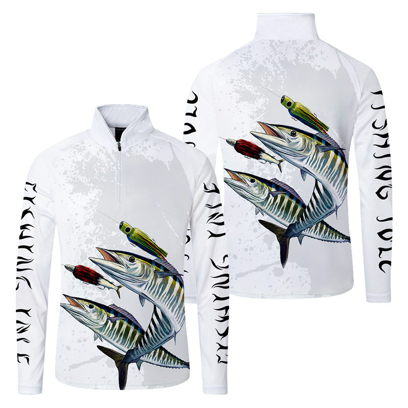 New summer fishing clothes, men's and women's sunscreens, men's and women's ice silk sunscreens, spring and autumn ultra-thin fishing gear SURPHY