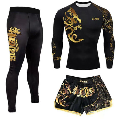 Full body custom boxing training suits, duye Muay Thai fighting suits, men's and women's three-piece sanda fighting suits, children's show SURPHY