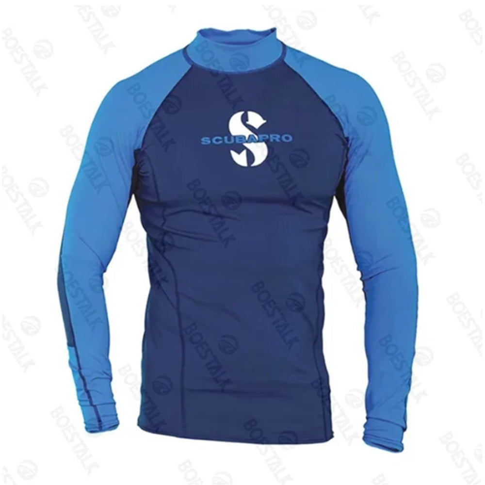 In stock men's swimming long sleeve swimsuits, UV protection, outdoor sports, beach diving, surfwear, sun protective clothing SURPHY