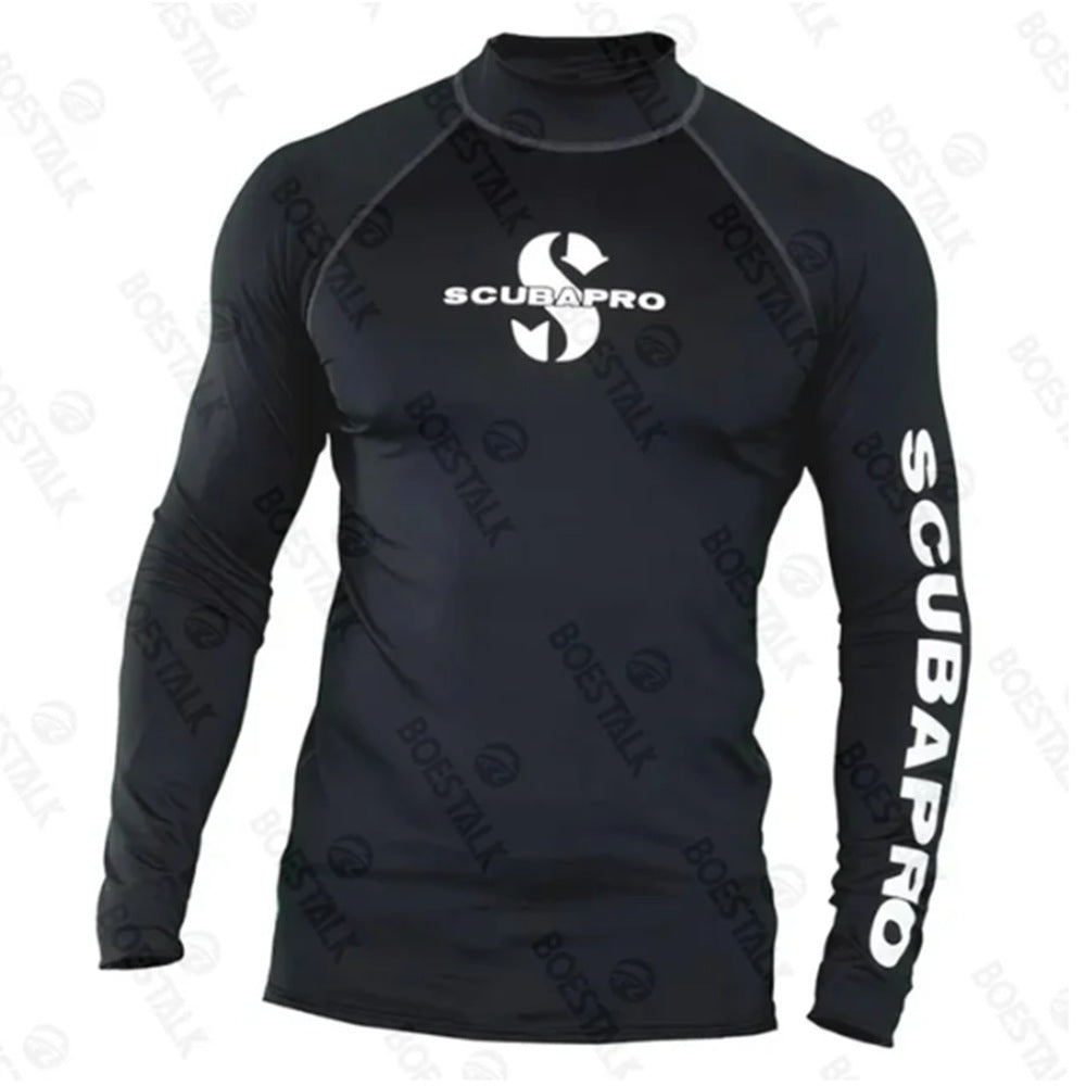 In stock men's swimming long sleeve swimsuits, UV protection, outdoor sports, beach diving, surfwear, sun protective clothing SURPHY