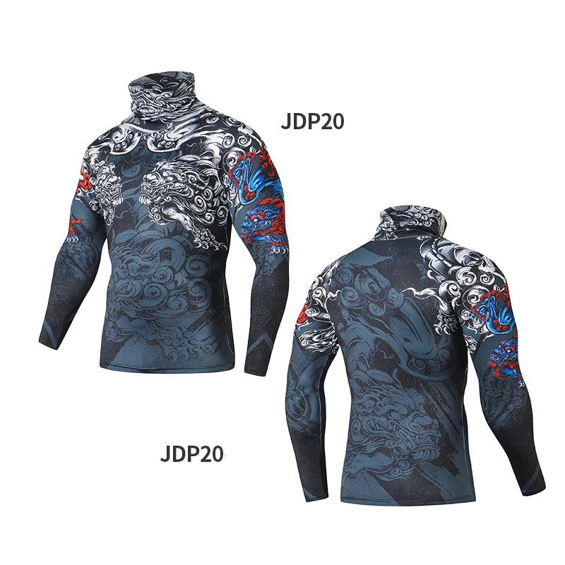 Outdoor mask, cycling, tight yoga gym suit, long sleeve night running scarf, sun and dust protection, high elastic quick-drying top - SURPHY