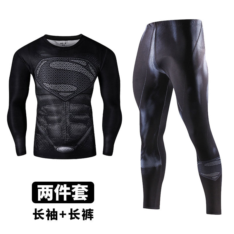 Gym Wear Men's Sportswear Suit Quick Dry Suit Athletic Tights Two or Three Piece Set - SURPHY