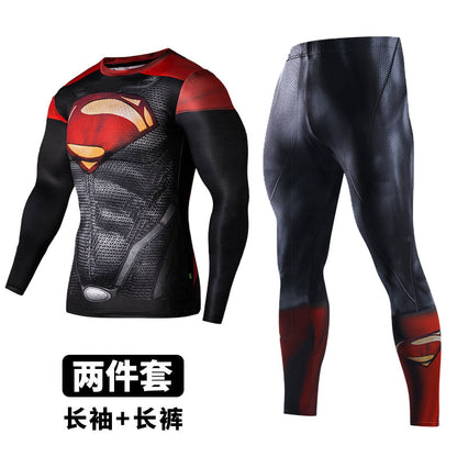 Gym Wear Men's Sportswear Suit Quick Dry Suit Athletic Tights Two or Three Piece Set - SURPHY