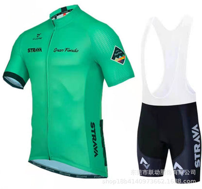 STRAVA New Hot Selling Summer Cycling Wear Short Sleeve Set Men's And Women's Bikes, Road Bikes, Mountain Bike Sportswear SURPHY