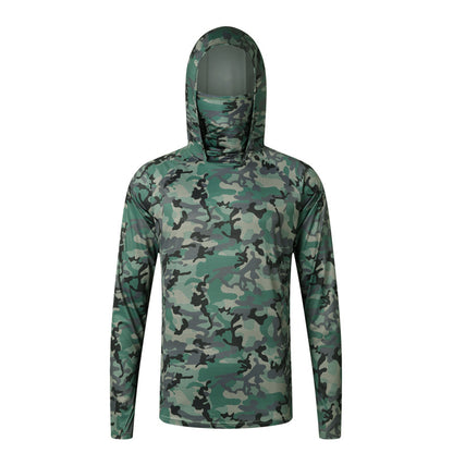 Outdoor sun-protective clothing, summer breathable sunshade sun-protective clothing, UV protection, camouflage, light fishing clothing, lure fishing clothing SURPHY