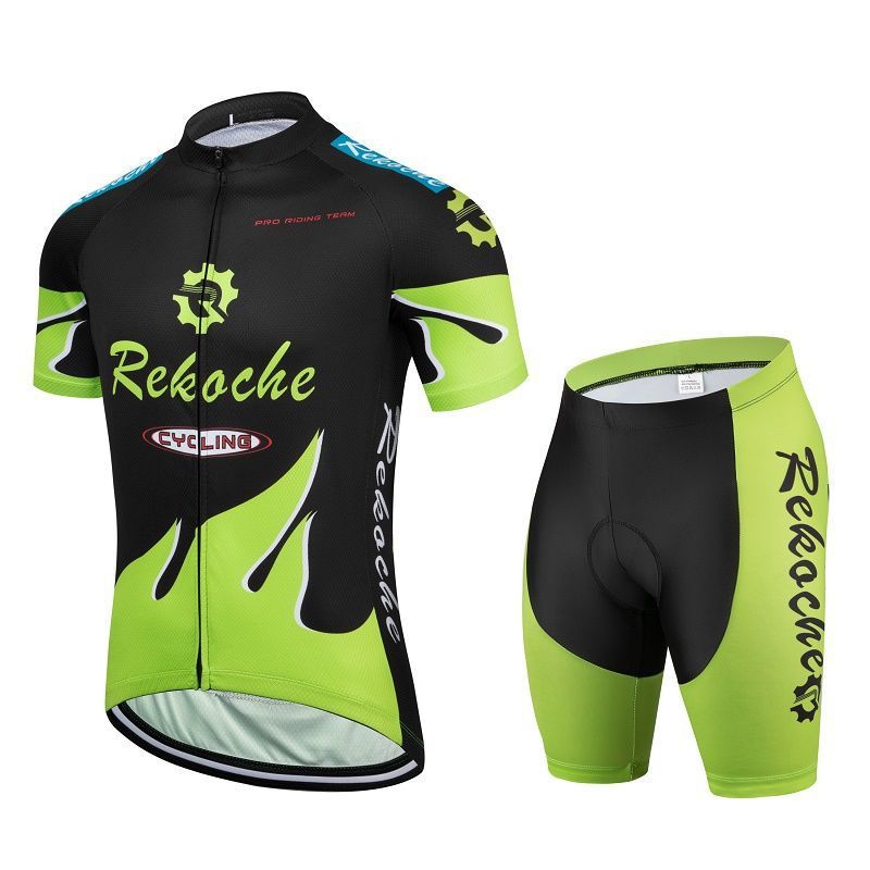 Summer cycling suit short-sleeved suit men's and women's mountain road bike shirt breathable quick-drying car underwear sunscreen slim - SURPHY