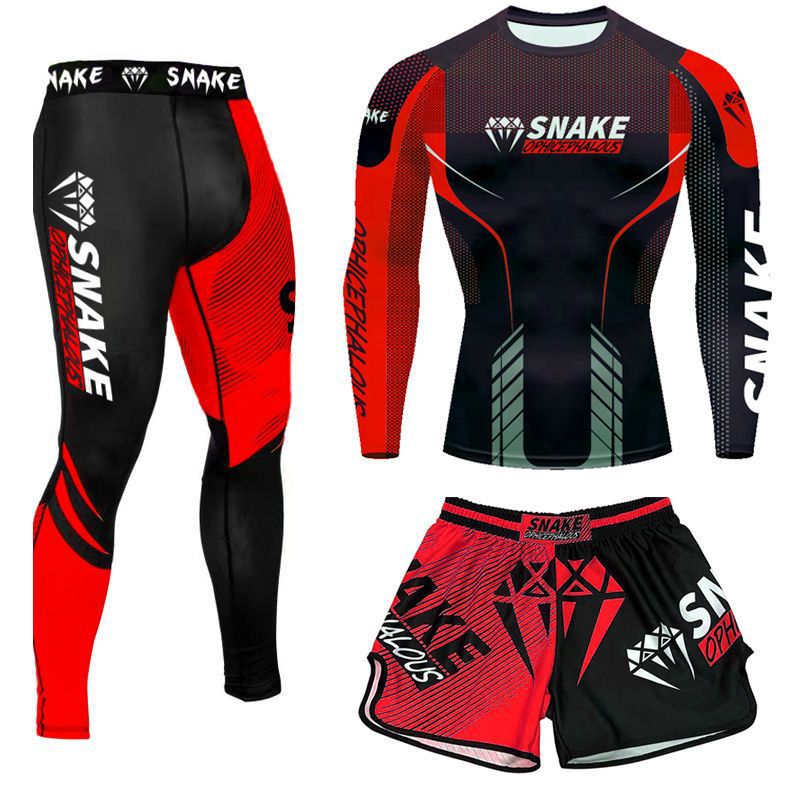 Full body custom boxing training suits, duye Muay Thai fighting suits, men's and women's three-piece sanda fighting suits, children's show SURPHY