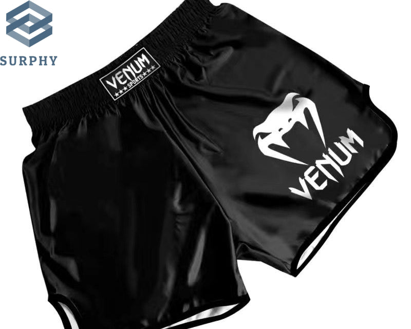 Venom Training Suit UFC Set Men's Boxing Compression Quick-Dry Clothing Muay Thai Fighting Short Sleeve Shorts Gym Combat