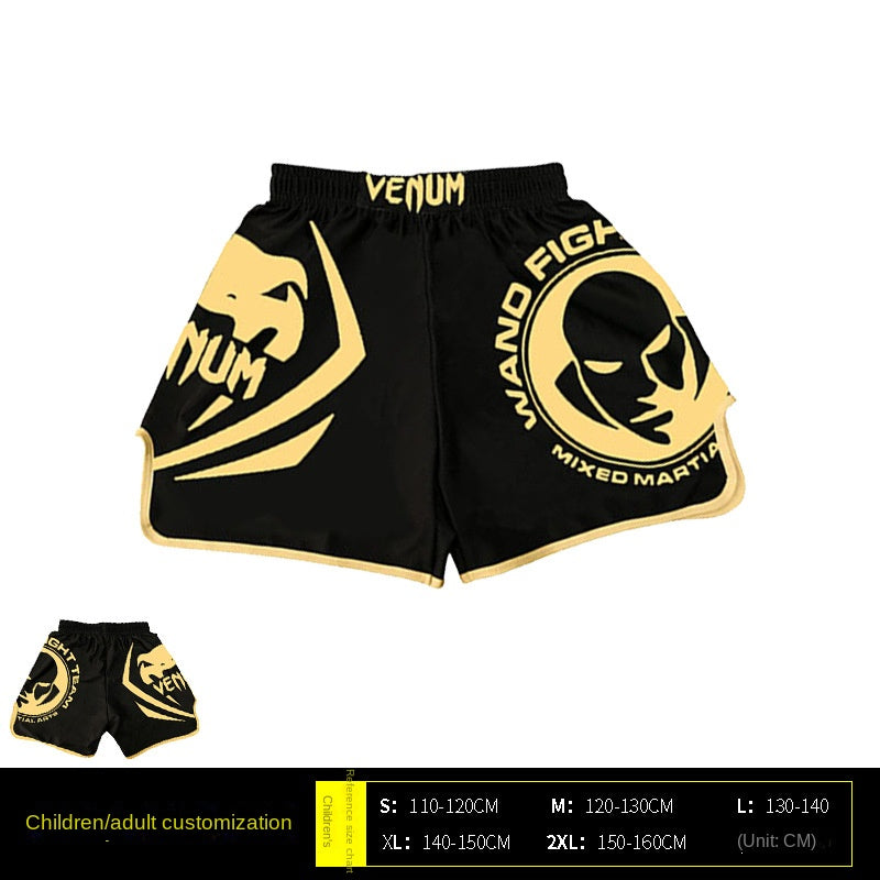 Venom Training Suit UFC Set Men's Boxing Compression Quick-Dry Clothing Muay Thai Fighting Short Sleeve Shorts Gym Combat