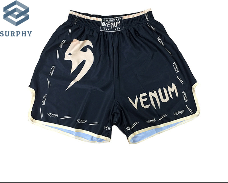 Venom Training Suit UFC Set Men's Boxing Compression Quick-Dry Clothing Muay Thai Fighting Short Sleeve Shorts Gym Combat