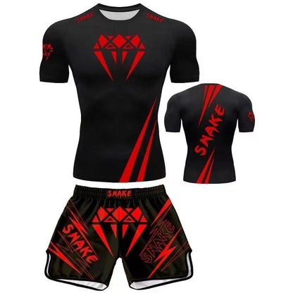 Free Boxing Clothes Two-Piece Suit Customized Muay Thai Shorts Children's Sanda Fighting UFC Training Wear MMA Boxing Shorts