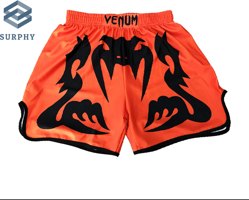 Venom Training Suit UFC Set Men's Boxing Compression Quick-Dry Clothing Muay Thai Fighting Short Sleeve Shorts Gym Combat