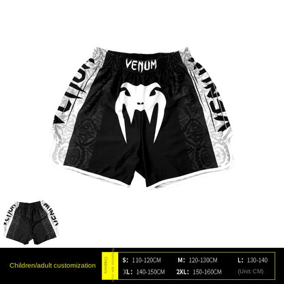 Venom Training Suit UFC Set Men's Boxing Compression Quick-Dry Clothing Muay Thai Fighting Short Sleeve Shorts Gym Combat