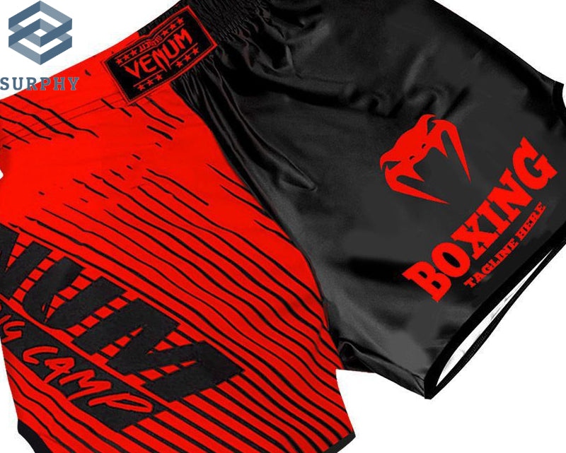 Venom Training Suit UFC Set Men's Boxing Compression Quick-Dry Clothing Muay Thai Fighting Short Sleeve Shorts Gym Combat