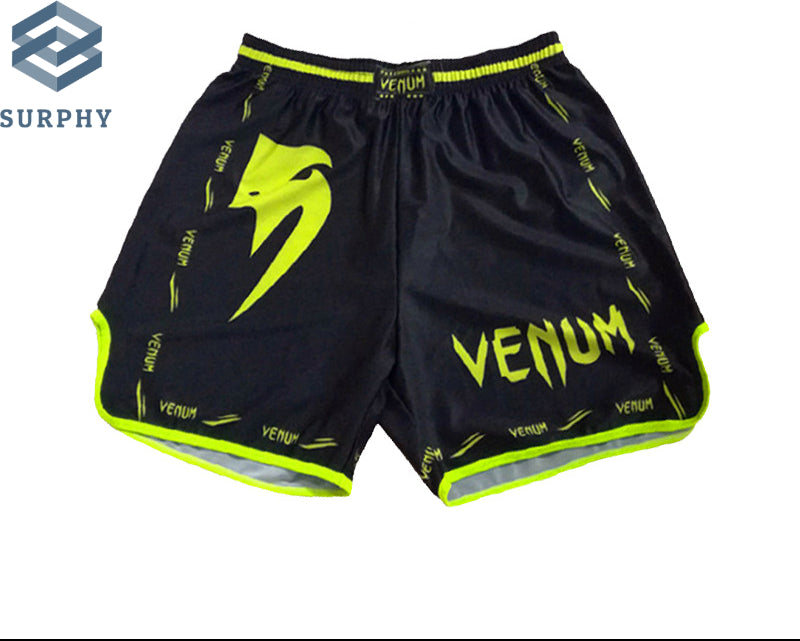 Venom Training Suit UFC Set Men's Boxing Compression Quick-Dry Clothing Muay Thai Fighting Short Sleeve Shorts Gym Combat