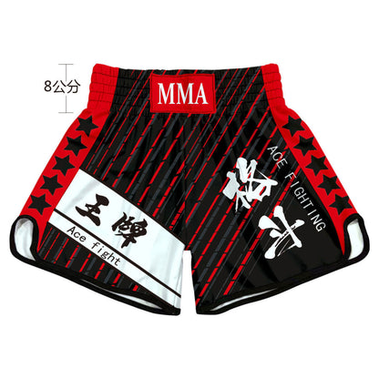 Muay Thai High Waist Shorts Boxing Freestyle Fighting Pants Unisex Mixed Martial Arts Sanda UFC Training Uniform Customizable