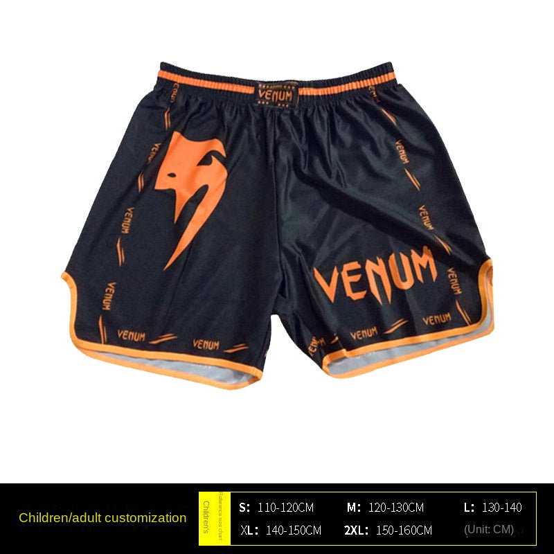 Venom Training Suit UFC Set Men's Boxing Compression Quick-Dry Clothing Muay Thai Fighting Short Sleeve Shorts Gym Combat