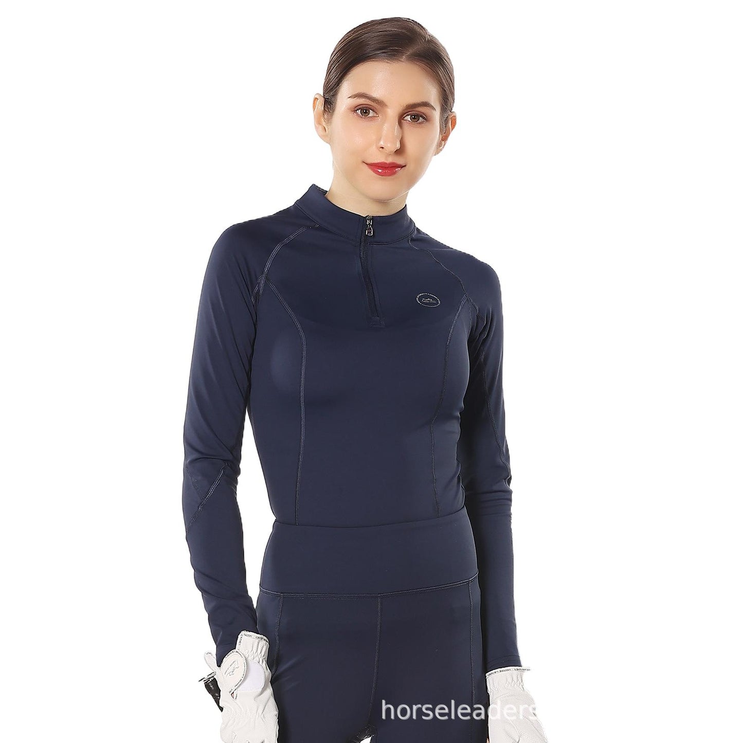 Women's Long-Sleeved T-shirt Spring and Summer Riding High Elastic Nude Feel Comfortable Slimming Knight Clothes http://detail.1688.com/offer/677264973259.html