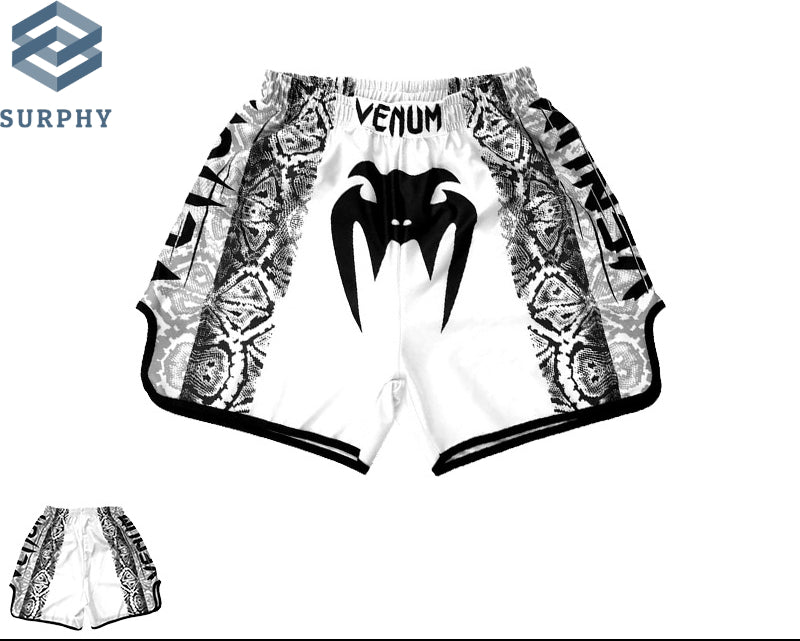 Venom Training Suit UFC Set Men's Boxing Compression Quick-Dry Clothing Muay Thai Fighting Short Sleeve Shorts Gym Combat